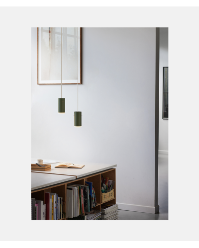 Moebe Tube Pendant Large – Pine Green